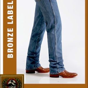 MEN'S SLIM FIT BRONZE LABEL JEAN - DARK WASH 33x32